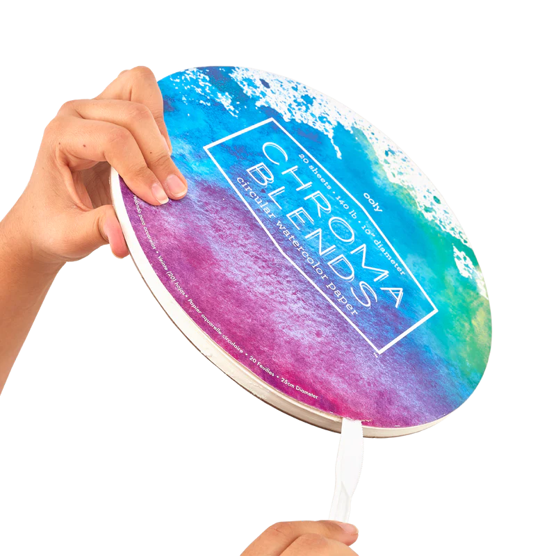Bloc desen circular Watercolor Chroma Blends - Ooly - Publisol.ro
