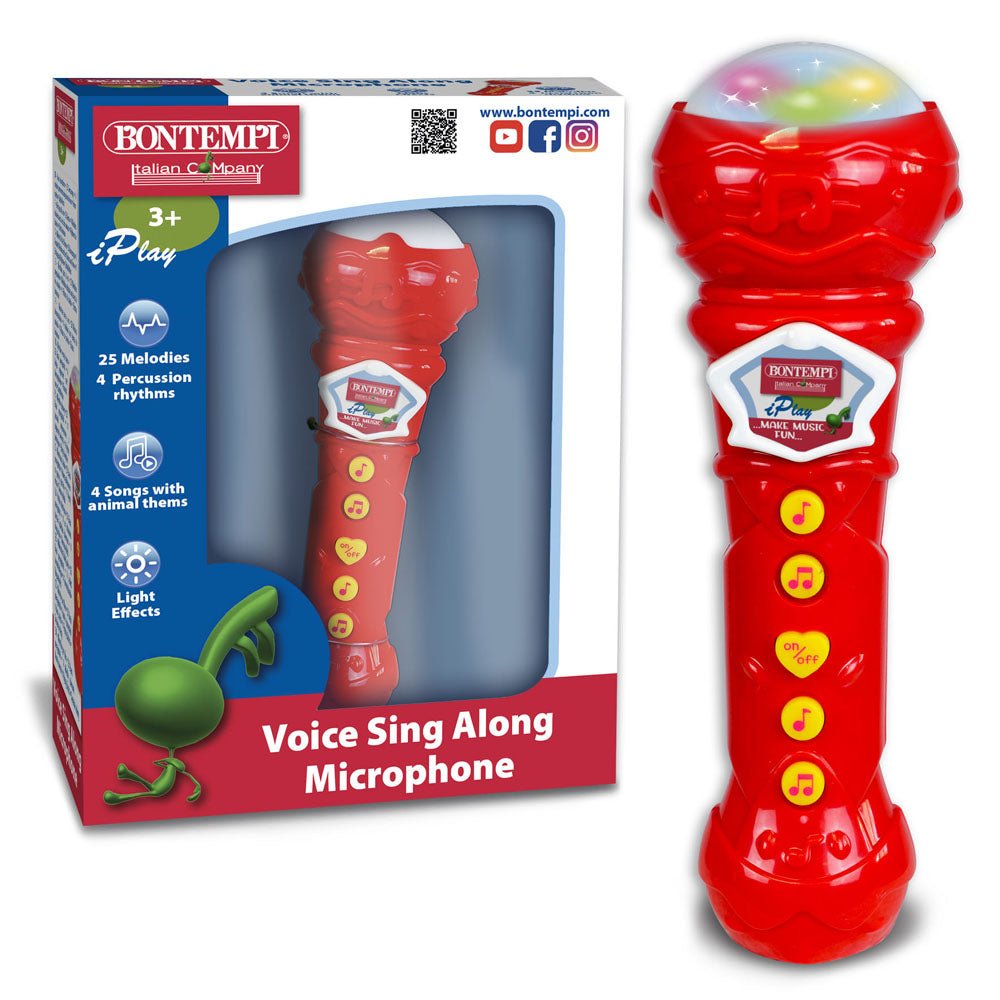 Bontempi microfon karaoke cu efecte luminoase - Publisol.ro