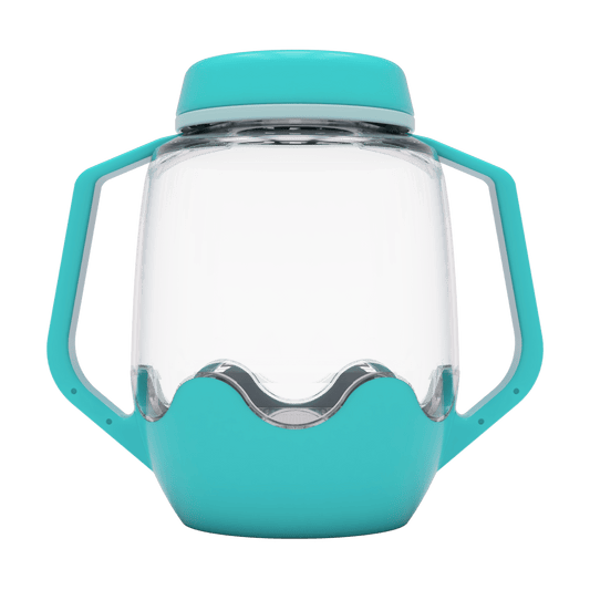 Borcan pentru joaca senzoriala, albastru - Glo Pals - Publisol.ro