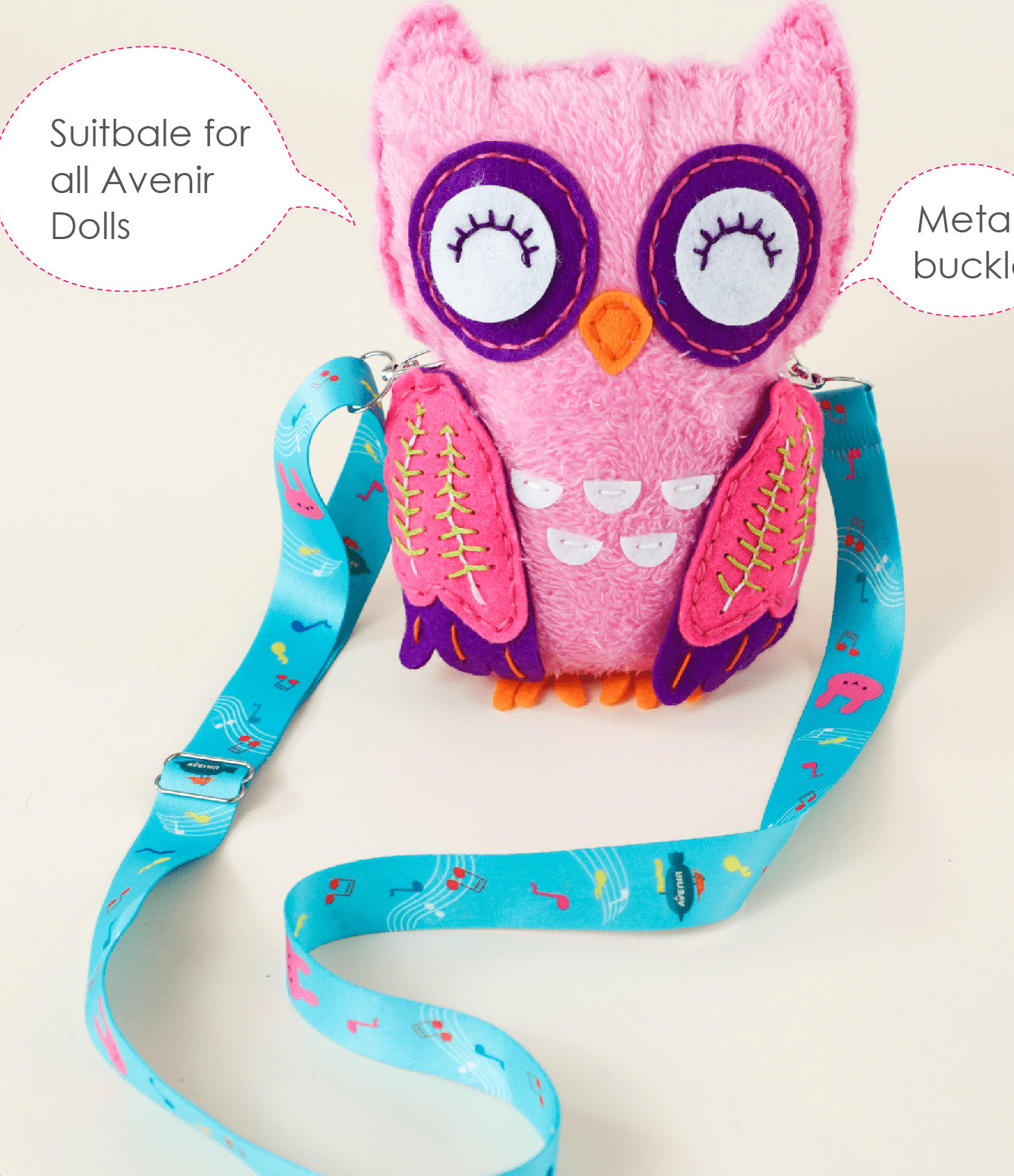 Bretea Fashion ajustabila pentru accesorii - Iepuras Muzical - Avenir - Publisol.ro