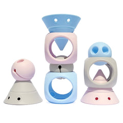 Building Genius, set senzorial pentru bebe, nordic colors, Moluk - Publisol.ro