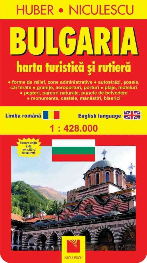 Bulgaria. Harta turistica si rutiera, de Huber Kartographie - Publisol.ro