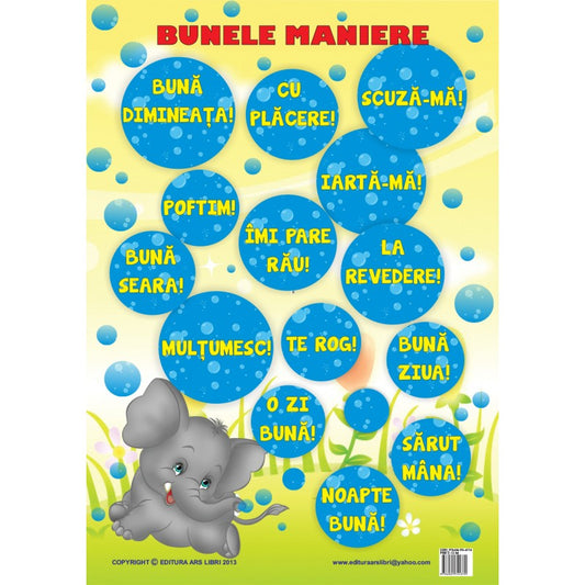 Plansa - Bunele maniere (plansa 50x70cm), de Colectiv Ars Libri
