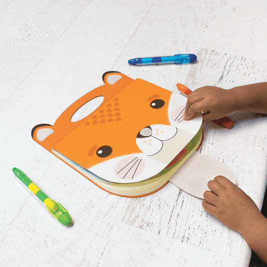 Caiet desen portabil - Vulpe portocalie - Ooly - Publisol.ro