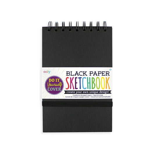 Caiet schite A5 hartie neagra, 75 file, 110 gr mp , coperta DIY - Ooly - Publisol.ro