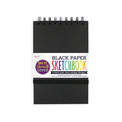 Caiet schite A5 hartie neagra, 75 file, 110 gr mp , coperta DIY - Ooly - Publisol.ro