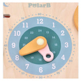 Calendar educativ din lemn in lb. engleza, PolarB, Viga Toys - Publisol.ro