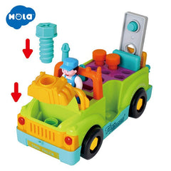 Camionul plin cu scule al micului mecanic cu lumini si sunete, Jucarii Bebe - Publisol.ro