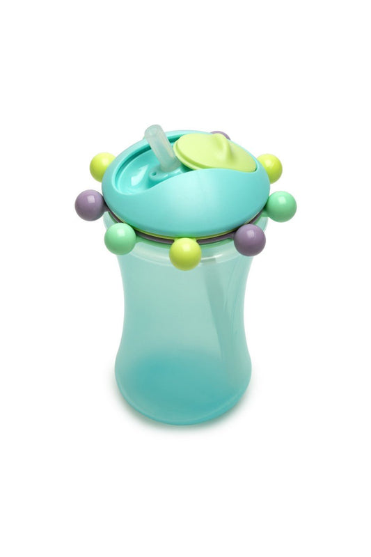 Cana cu pai abacus 340 ml, albastru, Melii - Publisol.ro