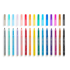 Carioci cu sclipici Rainbow Sparkle, set de 15 culori - Ooly