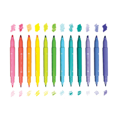 Carioci duble pastelate - Set de 12 - Ooly - Publisol.ro