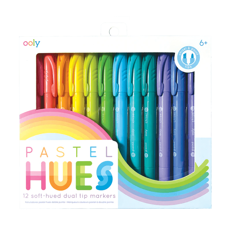 Carioci duble pastelate - Set de 12 - Ooly - Publisol.ro