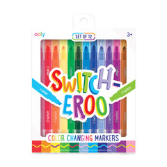 Carioci magice care schimba culorile - Switch-eroo! - set de 12 - Ooly