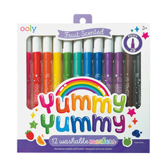 Carioci parfumate lavabile Yummy Yummy - Set de 12 - Ooly