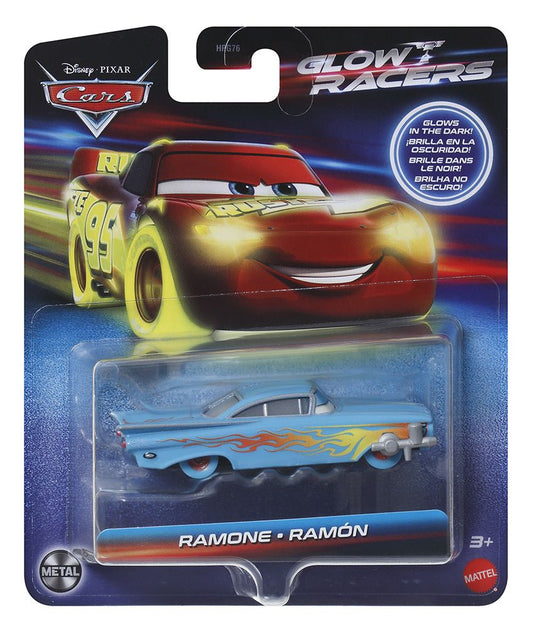 Cars glow racers masinuta metalica ramon 1:55, Mattel - Publisol.ro