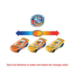 Cars masinuta dinaco cruz ramirez cu culori schimbatoare, Mattel - Publisol.ro