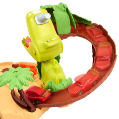 Cars set de joaca dino si masinuta cave fulger mcqueen, Mattel - Publisol.ro