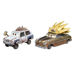 Cars3 set 2 masinute metalice jeremy si jefe, Mattel - Publisol.ro