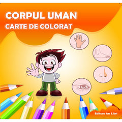 Carte de colorat cu abtibilduri. Corpul uman, de Colectiv Ars Libri