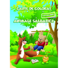 Carte de colorat cu abtibilduri. Animale salbatice, de Colectiv Ars Libri