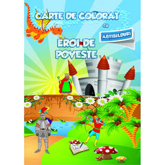 Carte de colorat cu abtibilduri. Eroi de poveste, de Colectiv Ars Libri