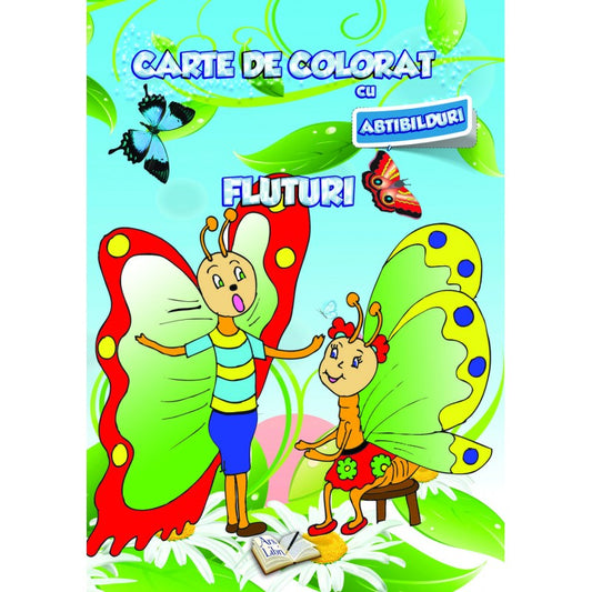 Carte de colorat cu abtibilduri. Fluturi, de Colectiv Ars Libri
