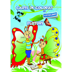 Carte de colorat cu abtibilduri. Fluturi, de Colectiv Ars Libri