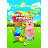 Carte de colorat cu abtibilduri. Pasari si animale domestice, de Colectiv Ars Libri