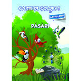 Carte de colorat cu abtibilduri. Pasari, de Colectiv Ars Libri