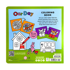 Carte de colorat cu contur reliefat - Our Day - Ooly
