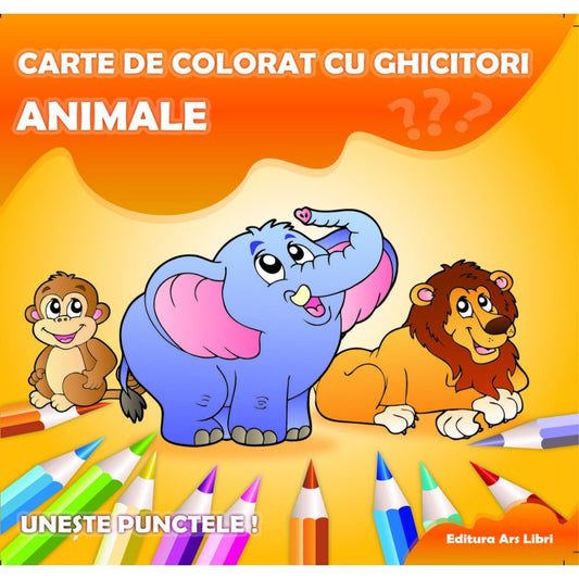 Carte de colorat cu ghicitori. Animale, de Colectiv Ars Libri