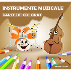 Carte de colorat cu abtibilduri. Instrumente muzicale, de Colectiv Ars Libri