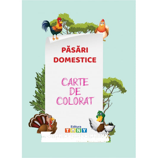 Pasari domestice - carte de colorat, de Colectiv Ars Libri