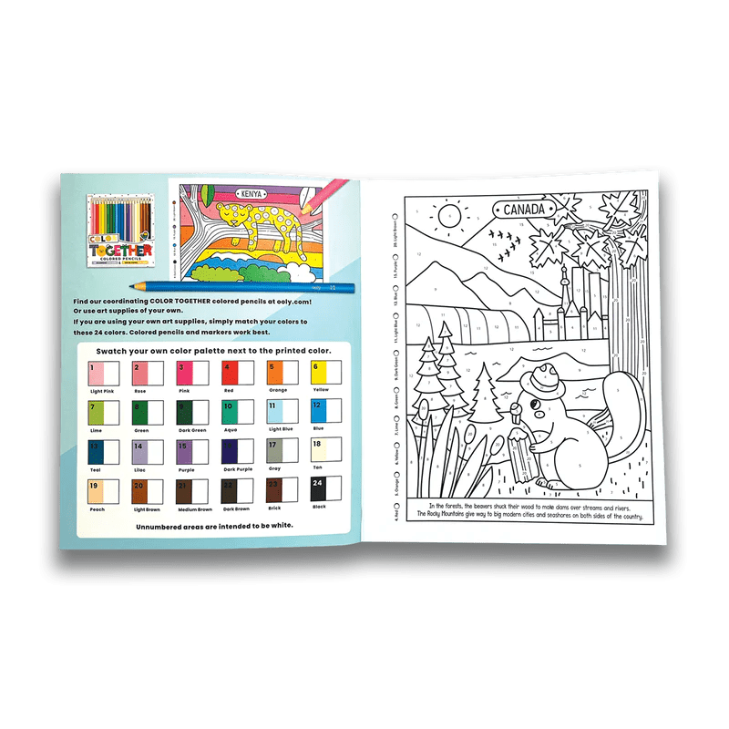 Carte de colorat pe numere - Lumea minunata - Ooly - Publisol.ro