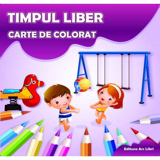 Carte de colorat cu abtibilduri. Timpul liber, de Colectiv Ars Libri