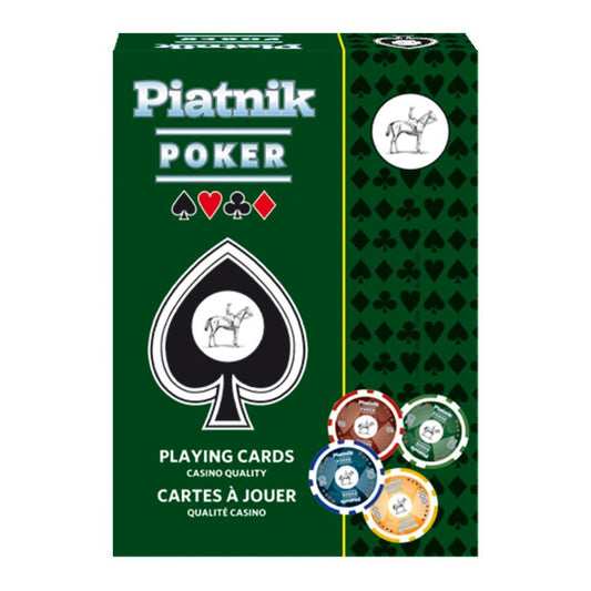 Carti de joc Poker, spate albastru - Piatnik, Piatnik - Publisol.ro