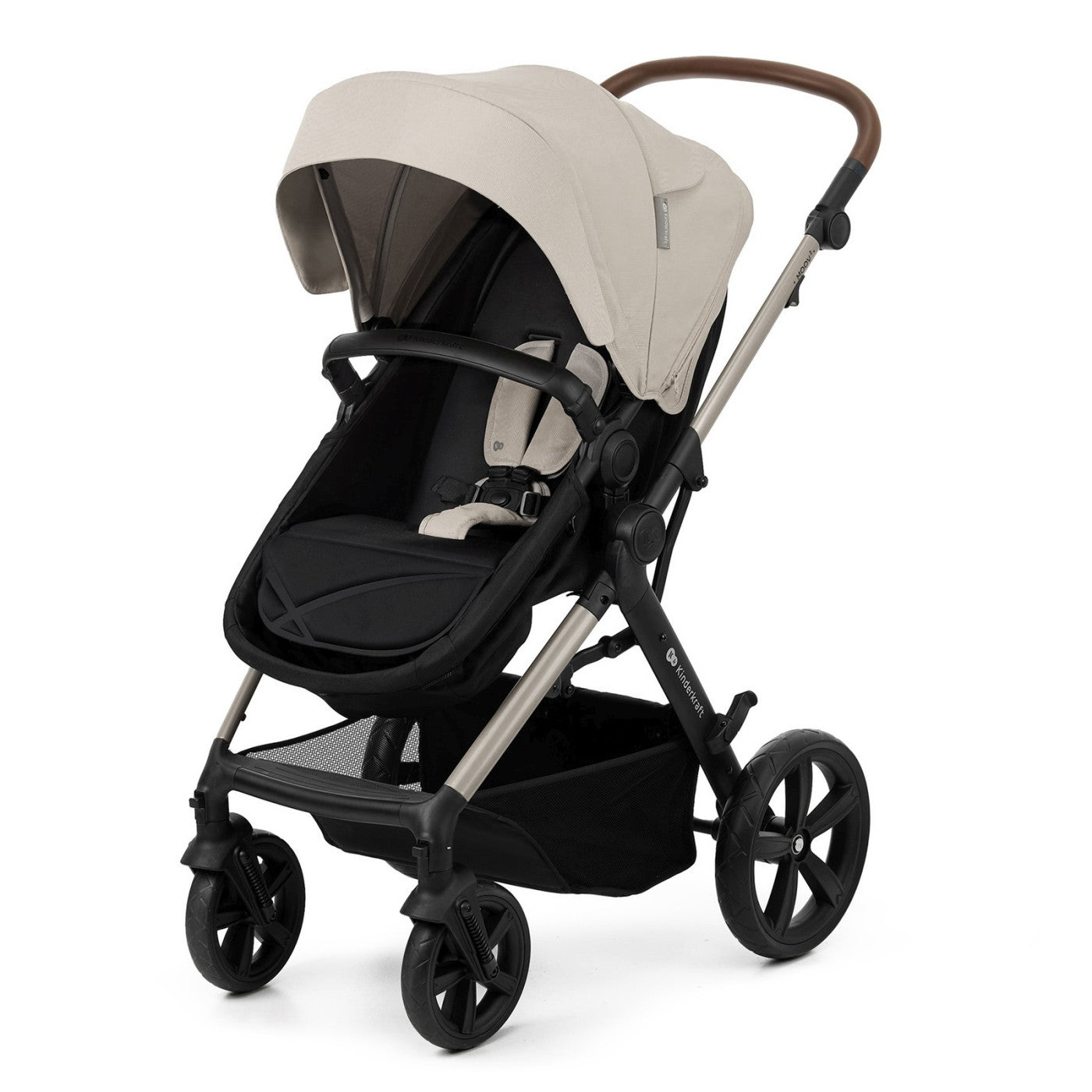 Carucior 3 in 1 Kinderkraft moov 2, moonlight grey - Publisol.ro