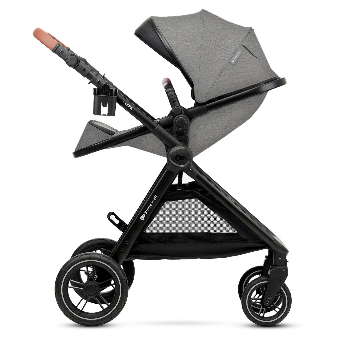 Carucior Kinderkraft esme, 3 in 1, moonlight grey - Publisol.ro