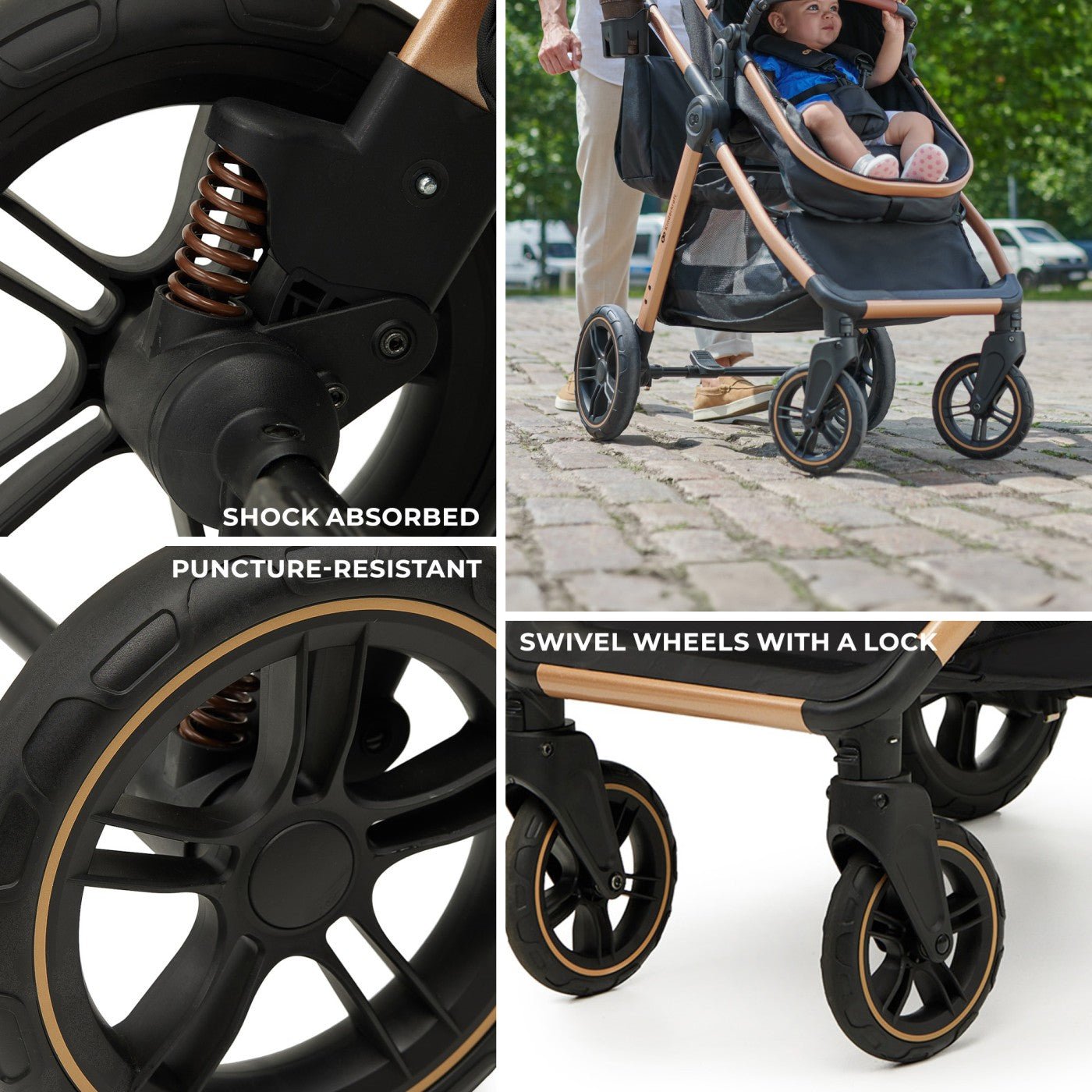 Carucior Kinderkraft esme, 3 in 1, moonlight grey - Publisol.ro
