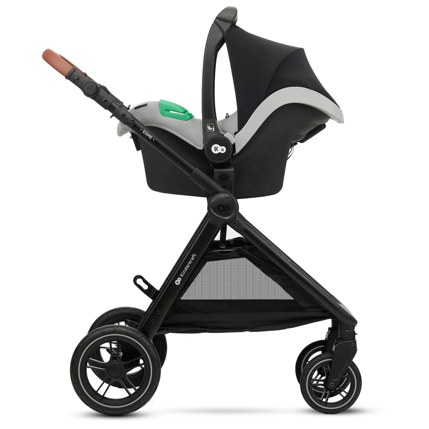 Carucior Kinderkraft esme, 3 in 1, moonlight grey - Publisol.ro