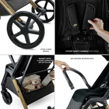 Carucior sport Kinderkraft loom, 0 - 22 kg, ink black - Publisol.ro