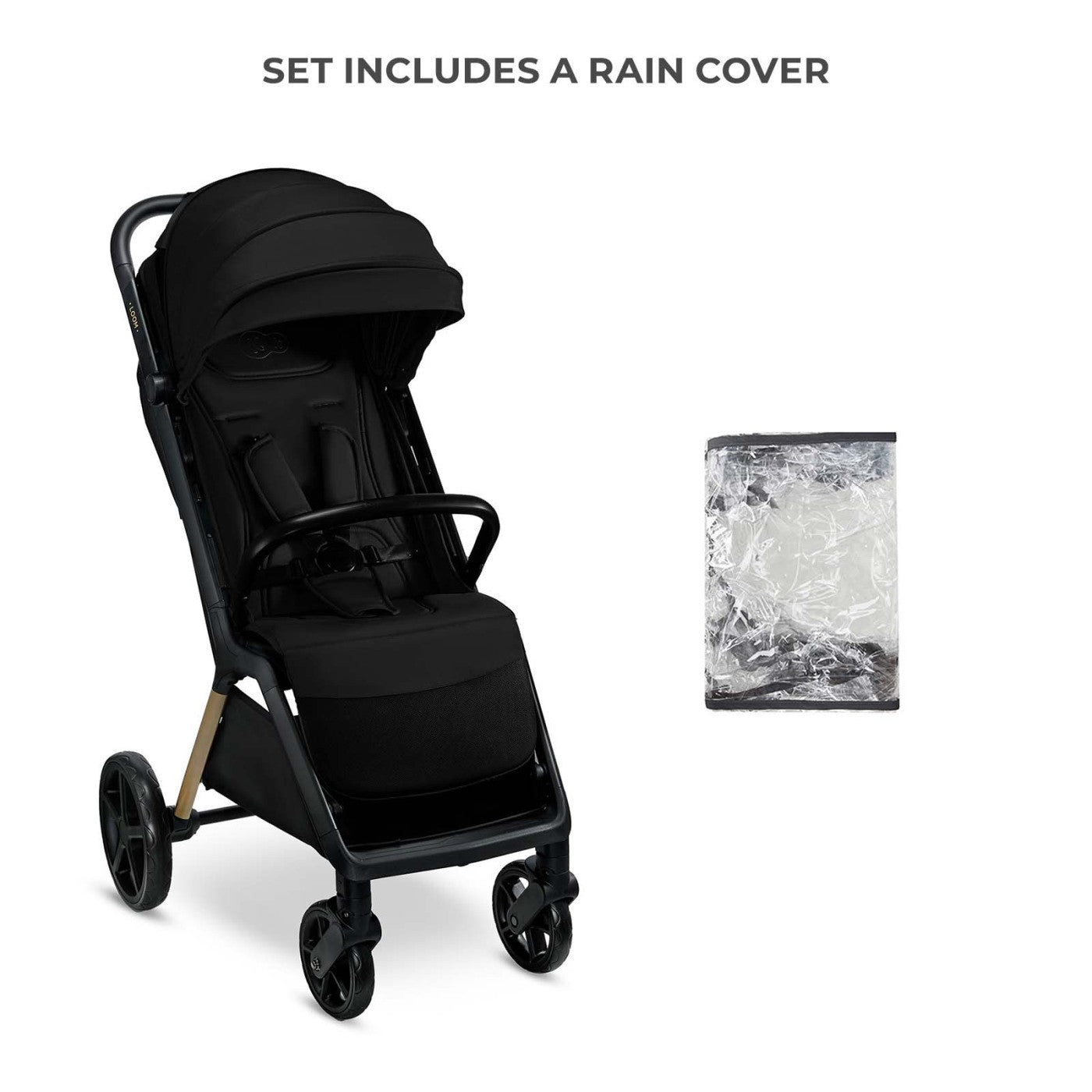 Carucior sport Kinderkraft loom, 0 - 22 kg, ink black - Publisol.ro