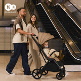Carucior sport Kinderkraft loom, 0 - 22 kg, linen beige - Publisol.ro