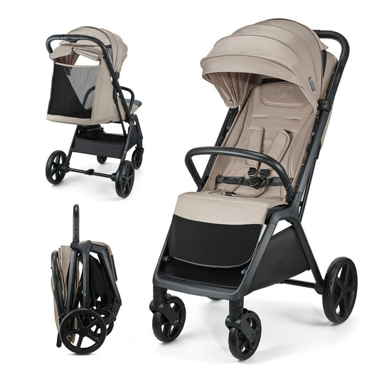 Carucior sport Kinderkraft loom, 0 - 22 kg, linen beige - Publisol.ro