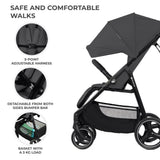 Carucior sport Kinderkraft trig3 granite grey - Publisol.ro
