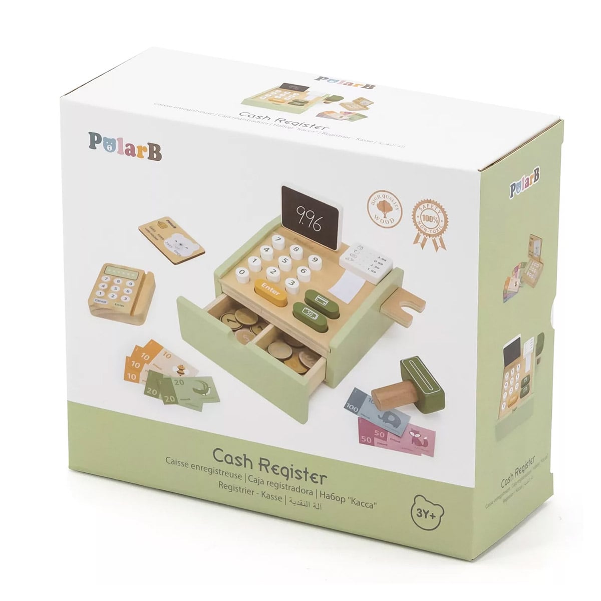 Casa de marcat din lemn, PolarB, Viga Toys - Publisol.ro