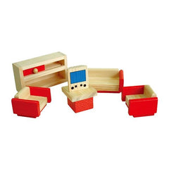 Casuta de papusi din lemn cu mansarda, Viga Toys - Publisol.ro