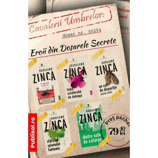 Cavalerii Umbrelor: Eroii din Dosarele Secrete, de Haralamb Zinca - Pachet 5 Cărti - Publisol.ro