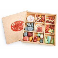 Colectia de comori forestiere, din lemn premium - My Forest Floor - 50 piese - Tender Leaf Toys - Publisol.ro