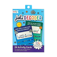 Colectie 24 de carduri cu jocuri si activitati - Decodor de glume - Ooly - Publisol.ro